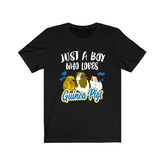 Just A Boy Who Loves Guinea Pigs Shirt, Guinea Pig Owner Shirt, Guinea Pig Lover Gift, Guinea Pig Tee, Guinea Pig Gift, Animal T-Shirt Image 1