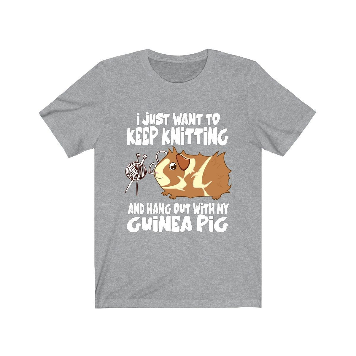 I Just Want To Keep Knitting With My Guinea Pigs Shirt - guinea pig print design