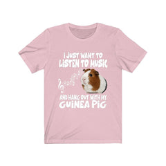Listen To Music Hang Out With My Guinea Pigs Shirt - guinea pig print design