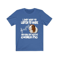 Listen To Music Hang Out With My Guinea Pigs Shirt - guinea pig print design
