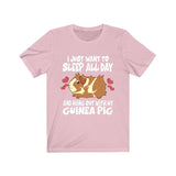 Sleep All Day Hang Out With My Guinea Pig Funny Shirt, Guinea Pig Owner Shirt, Guinea Pig Lover Gift, Guinea Pig Tee, Animal T-Shirt Image 4