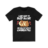 Sleep All Day Hang Out With My Guinea Pig Funny Shirt, Guinea Pig Owner Shirt, Guinea Pig Lover Gift, Guinea Pig Tee, Animal T-Shirt Image 1