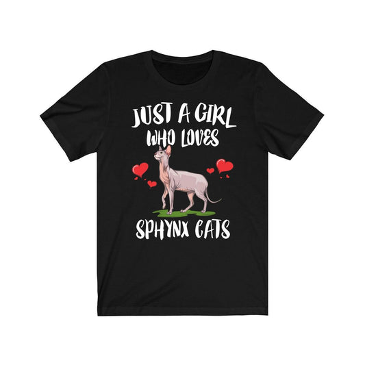Just A Girl Who Loves Sphynx Cats Shirt - Sphynx cat print design