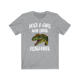 Just A Girl Who Loves Allosaurus Dinosaur Shirt, Allosaurus Lover Shirt, Dinosaur Lover Gift, Dino Tee, Animal Adult Toddler Kids T-Shirt Image 1