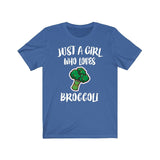 Just A Girl Who Loves Broccoli Shirt, Broccoli Lover Shirt, Vegetable Lover Gift, Vegan Shirt, Animal Adult Toddler Kids T-Shirt Image 2