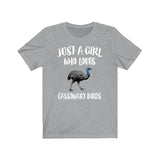 Just A Girl Who Loves Cassowary Birds Shirt, Cassowary Lover Shirt, Cassowary Lover Gift, Birding Shirt, Animal Adult Toddler Kids T-Shirt Image 1