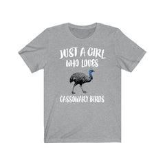Cassowary T-Shirt for Girls - cassowary print design