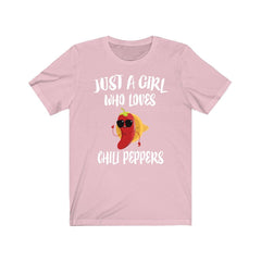 Just A Girl Who Loves Chili Peppers Shirt - chili pepper print design
