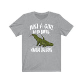 Just A Girl Who Loves Komodo Dragons Shirt, Komodo Dragon Lover Shirt, Komodo Dragon Lover Gift Shirt, Animal Adult Toddler Kids T-Shirt Image 1