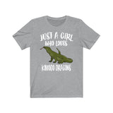Just A Girl Who Loves Komodo Dragons Shirt, Komodo Dragon Lover Shirt, Komodo Dragon Lover Gift Shirt, Animal Adult Toddler Kids T-Shirt Image 1