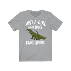 Just A Girl Who Loves Komodo Dragons Shirt - Komodo dragon print design