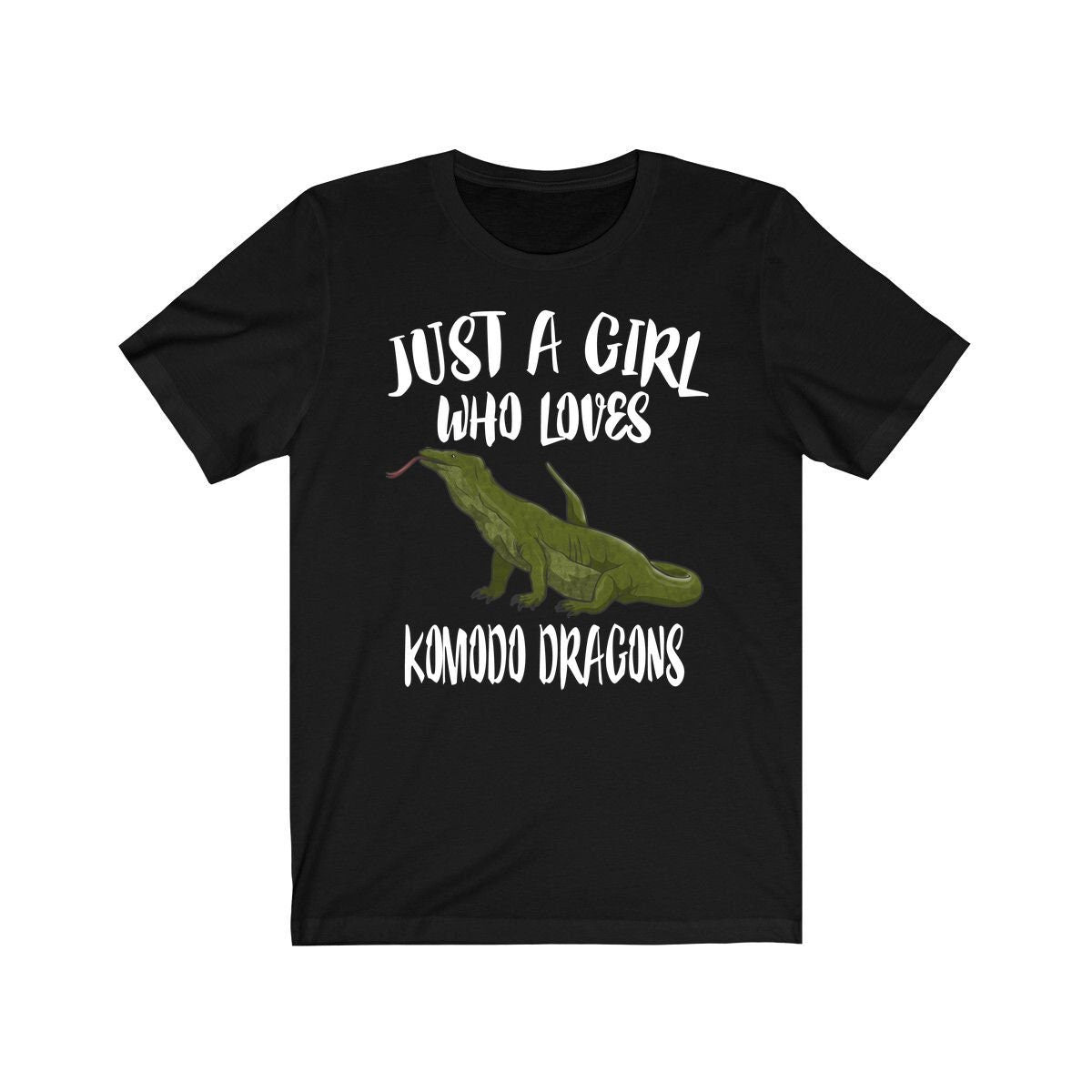Just A Girl Who Loves Komodo Dragons Shirt - Komodo dragon print design