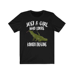 Just A Girl Who Loves Komodo Dragons Shirt - Komodo dragon print design