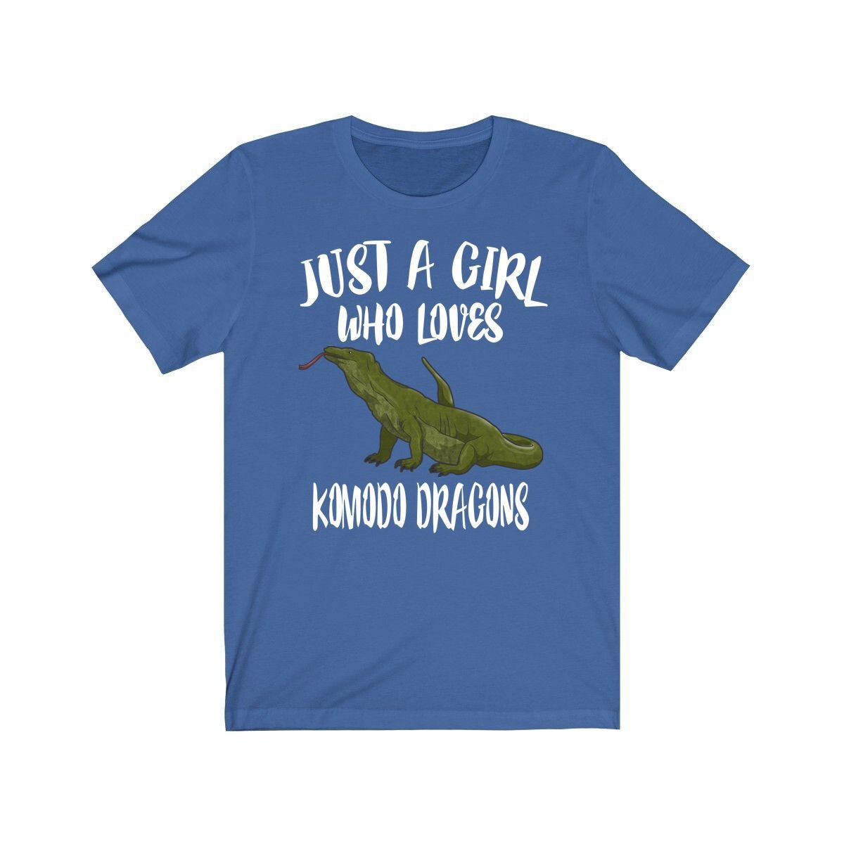 Just A Girl Who Loves Komodo Dragons Shirt - Komodo dragon print design
