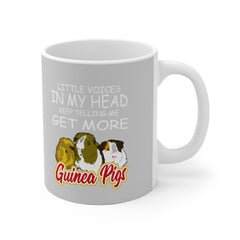 Little Voices Get More Guinea Pigs Coffee Mug - guinea pig print design
