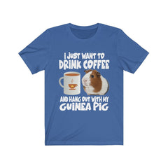 Drink Coffee And Hang Out With My Guinea Pig Shirt - guinea pig print design