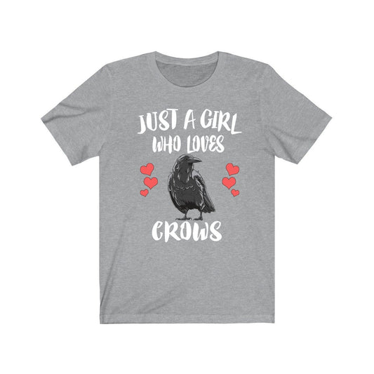 Just A Girl Who Loves Crows Birds Shirt - crow print design