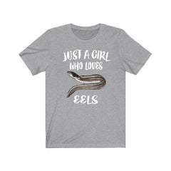 Just A Girl Who Loves Eels Fish Shirt - eel print design