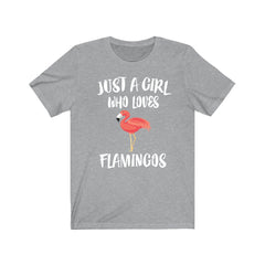 Just A Girl Who Loves Flamingos Shirt - flamingo print design