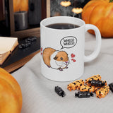 Wheek Wheek Guinea Pig Coffee Mug, Guinea Pig Owner Mug, Guinea Pig Lover Gift, Guinea Pig Mug, Cute Guinea Pig, Animal Mugs 11oz Image 2