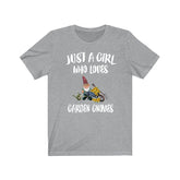 Just A Girl Who Loves Garden Gnomes Shirt, Garden Gnome Lover Shirt, Garden Gnome Lover Gift, Garden Gnome Tee, Animal Adult Kids T-Shirt Image 1