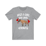 Just A Girl Who Loves Hyenas Shirt, Hyena Lover Shirt, Hyena Lover Gift, Hyena Shirt, Hyena Tee, Animal Adult Kids Image 2