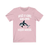 Just A Girl Who Loves Killer Whales Shirt, Orca Lover Shirt, Orca Lover Gift, Orca Shirt, Whale Tee, Animal Adult Kids Image 2