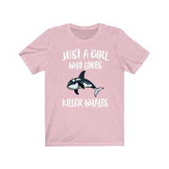 Just A Girl Who Loves Killer Whales Shirt - killer whale print design