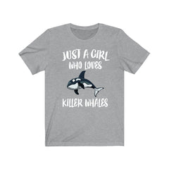 Just A Girl Who Loves Killer Whales Shirt - killer whale print design