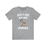 Just A Girl Who Loves Lemurs Shirt, Lemur Lover Shirt, Lemur Lover Gift, Lemur Shirt, Lemur Tee, Animal Adult Kids Image 4