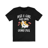 Just A Girl Who Loves Guinea Pigs Shirt, Guinea Pig Shirt, Guinea Pig Lover Gift, Guinea Pig Owner Gift, Animal Adult Toddler Kids T-Shirt Image 1