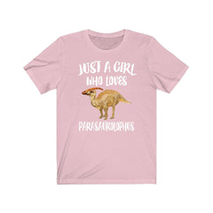 Parasaurolophus Dinosaur T-Shirt for Girls - parasaurolophus print design