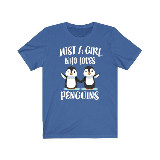 Just A Girl Who Loves Penguins Birds Shirt - penguin print design