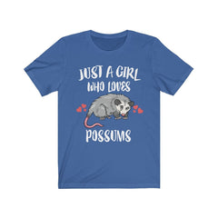 Just A Girl Who Loves Possums Shirt - possum print design