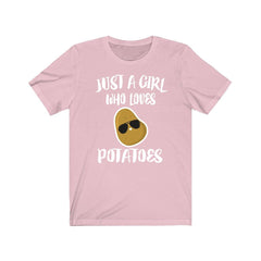 Just A Girl Who Loves Potatoes Shirt - potato print design