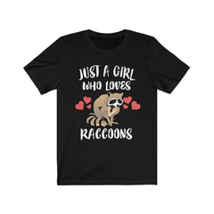 Just a girl who loves raccoons trash panda urban wildlife tee