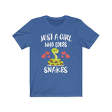 Just A Girl Who Loves Snakes Shirt, Snake Lover Shirt, Snakes Lover Gift, Snake Lover Shirt, Snake Shirt, Animal Adult Kids Image 4