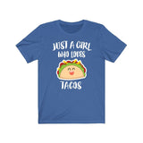 Just A Girl Who Loves Tacos Shirt, Taco Lover Shirt, Taco Lover Gift, Taco Lover Shirt, Taco Shirt, Animal Adult Kids Image 2