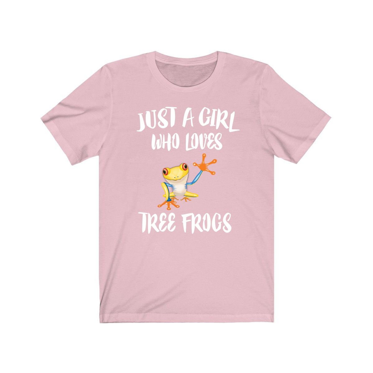 Just a girl who loves tree frogs arboreal canopy amphibian lover tee