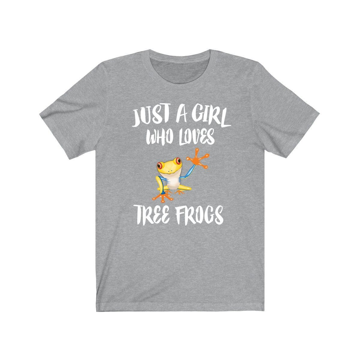 Just a girl who loves tree frogs arboreal canopy amphibian lover tee