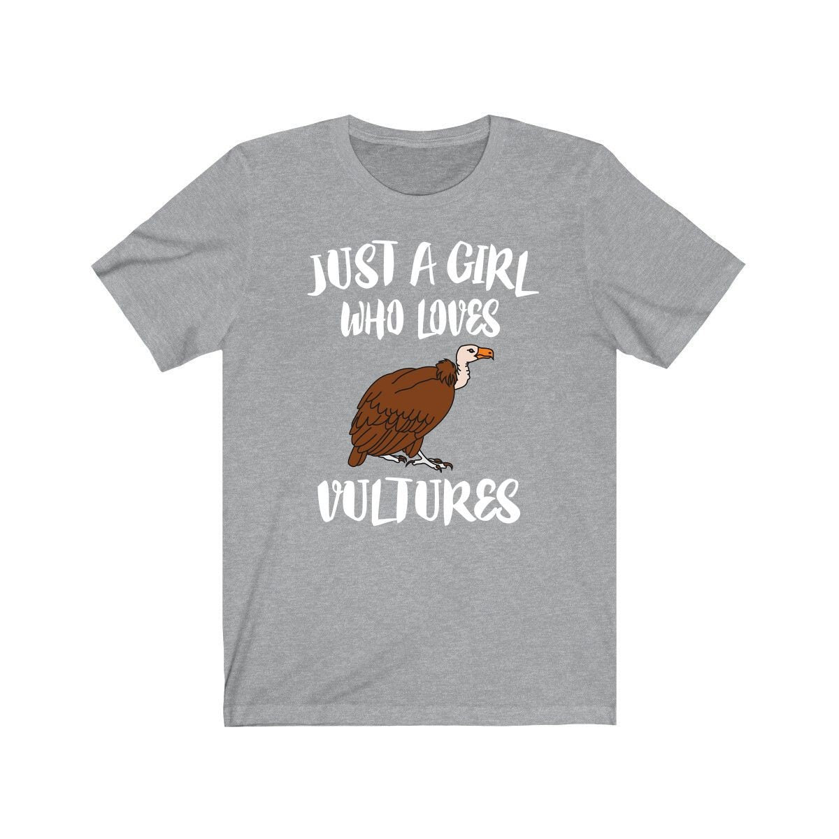 Just A Girl Who Loves Vultures Birds Shirt, Vulture Lover Shirt, Vulture Lover Gift, Vulture Gift, Birding Shirt, Animal Adult Kids Image 1