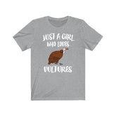 Just A Girl Who Loves Vultures Birds Shirt, Vulture Lover Shirt, Vulture Lover Gift, Vulture Gift, Birding Shirt, Animal Adult Kids Image 1