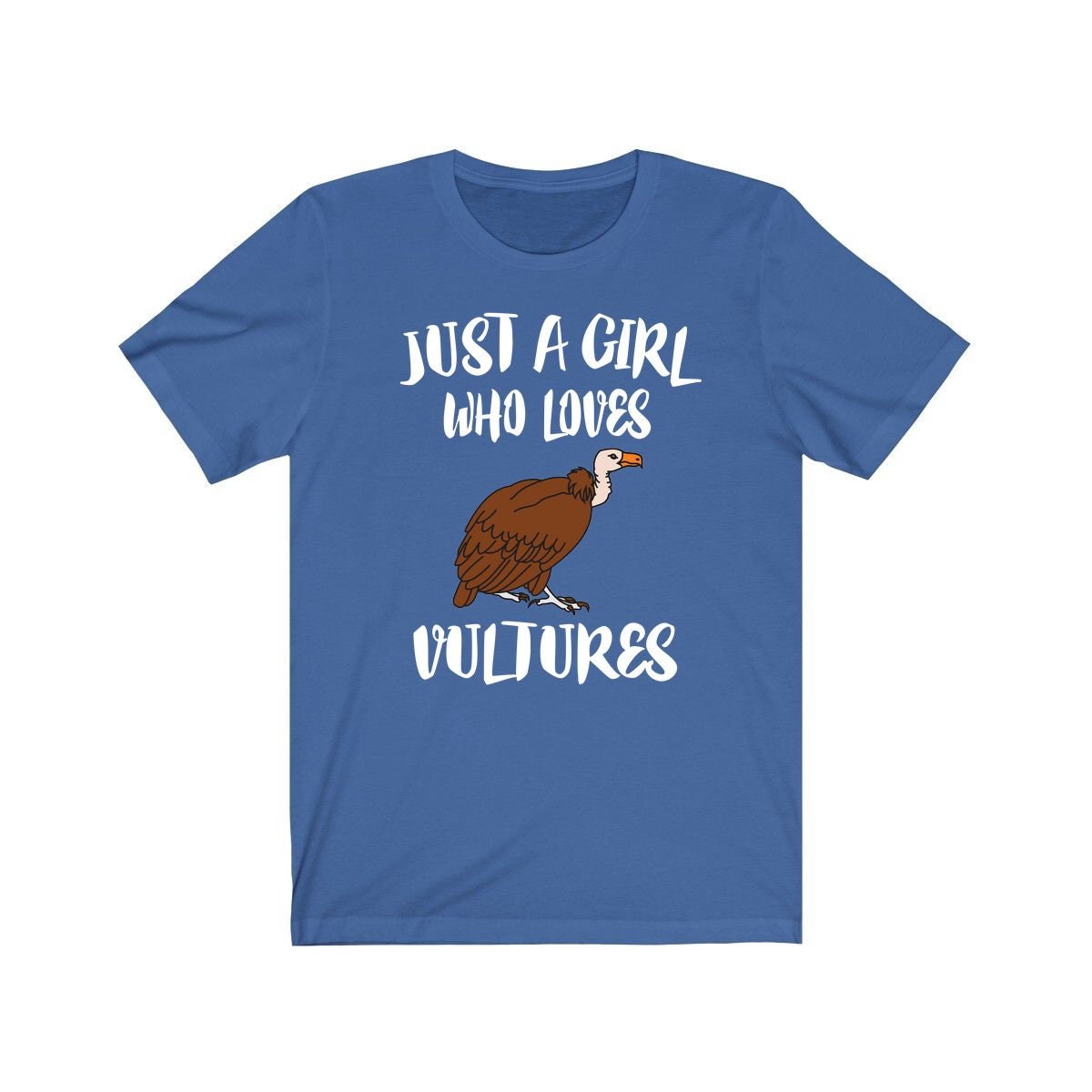 Just a girl who loves vultures essential scavenger raptor bird tee