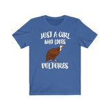 Just A Girl Who Loves Vultures Birds Shirt, Vulture Lover Shirt, Vulture Lover Gift, Vulture Gift, Birding Shirt, Animal Adult Kids Image 4