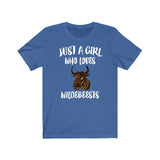 Just A Girl Who Loves Wildebeest Shirt, Wildebeest Lover Shirt, Wildebeest Lover Gift, Wildebeest Gift, Wildebeest Shirt, Animal Adult Kids Image 3