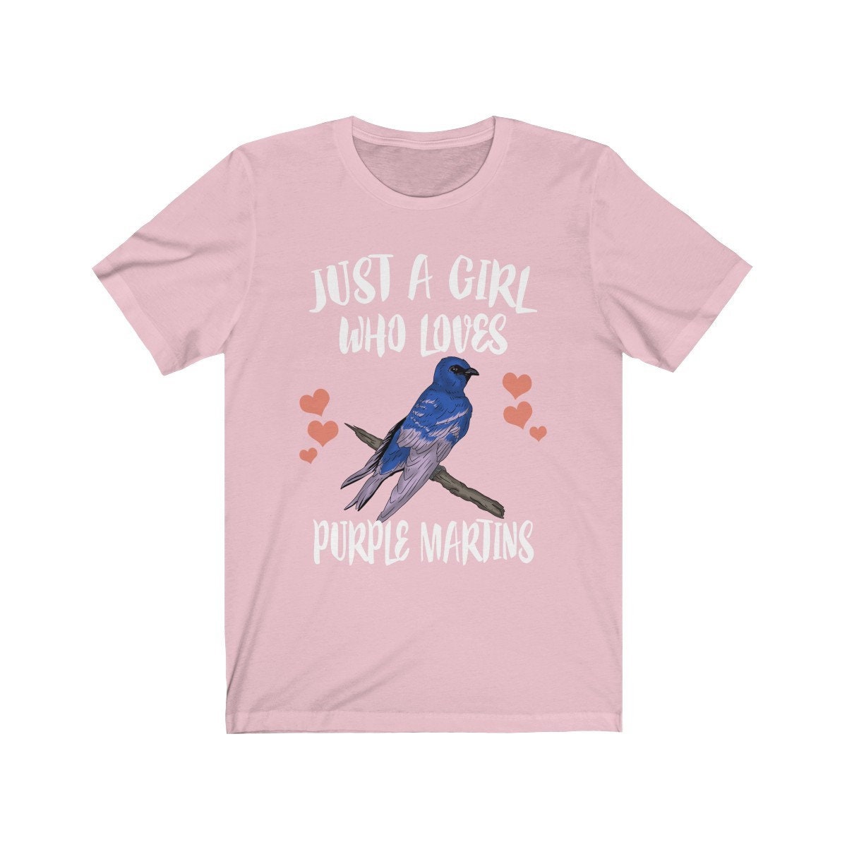 Just A Girl Who Loves Purple Martins Shirt - Purple Martin print design