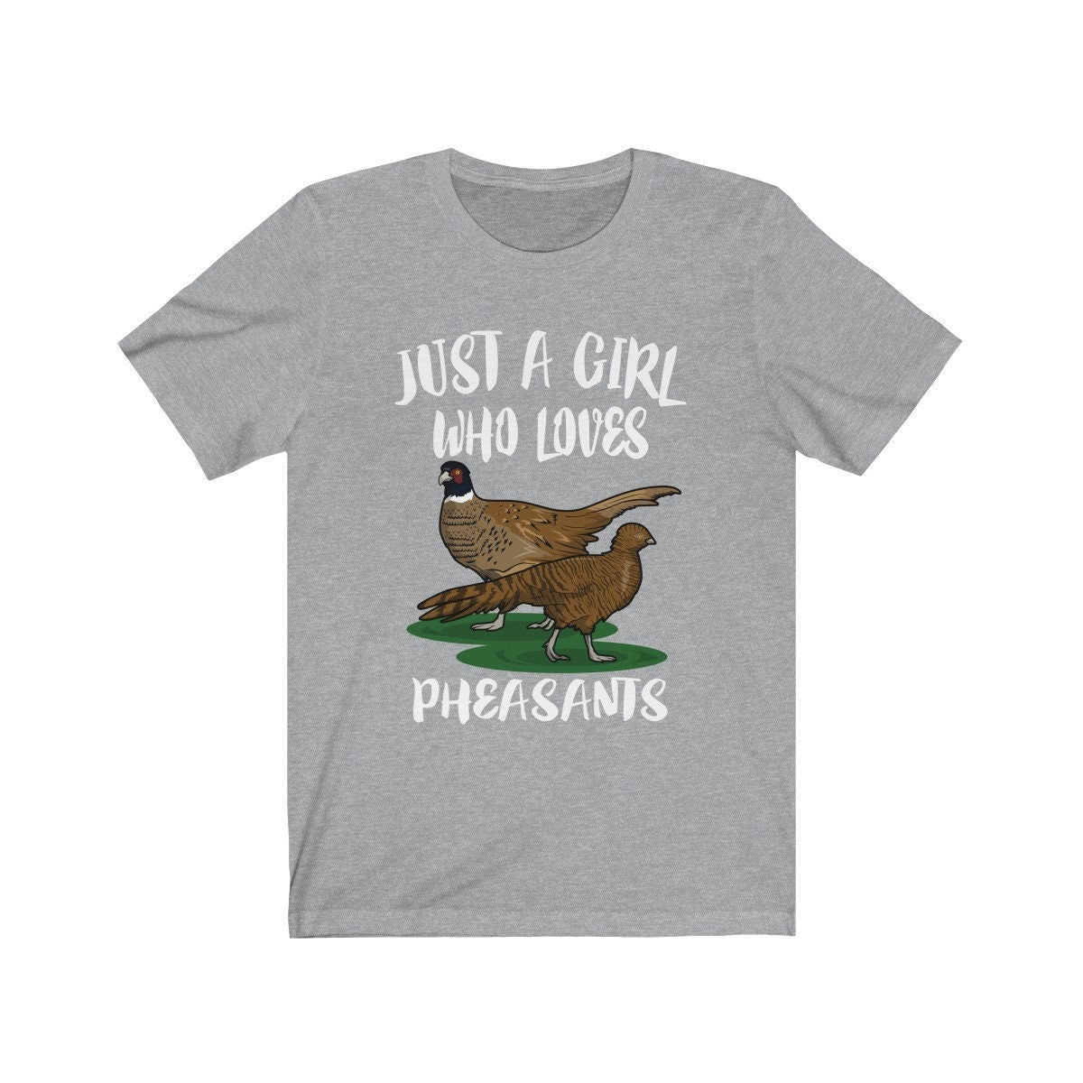 Just A Girl Who Loves Pheasants Shirt, Pheasant Lover Shirt, Birding Gift, Bird Lover Shirt, Adult Toddler Kids Gift T-Shirt Image 1