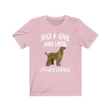 Just A Girl Who Loves Afghan Hounds Dogs Shirt, Afghan Hound Lover, Afghan Hound Shirt, Animal Adult Toddler Infant Kids Gift T-Shirt Image 4