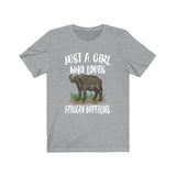 Just A Girl Who Loves African Buffaloes Shirt, African Buffaloes Lover Shirt, Animal Adult Toddler Infant Kids Gift T-Shirt Image 2