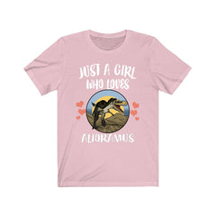 Just A Girl Who Loves Alioramus Shirt - Alioramus print design